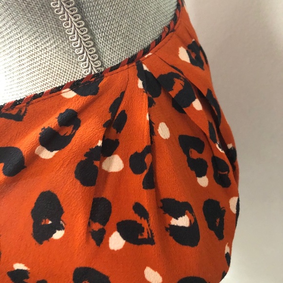 La Petite Francaise peplum leopard printed blouse 1950s vintage style - Picture 6 of 7